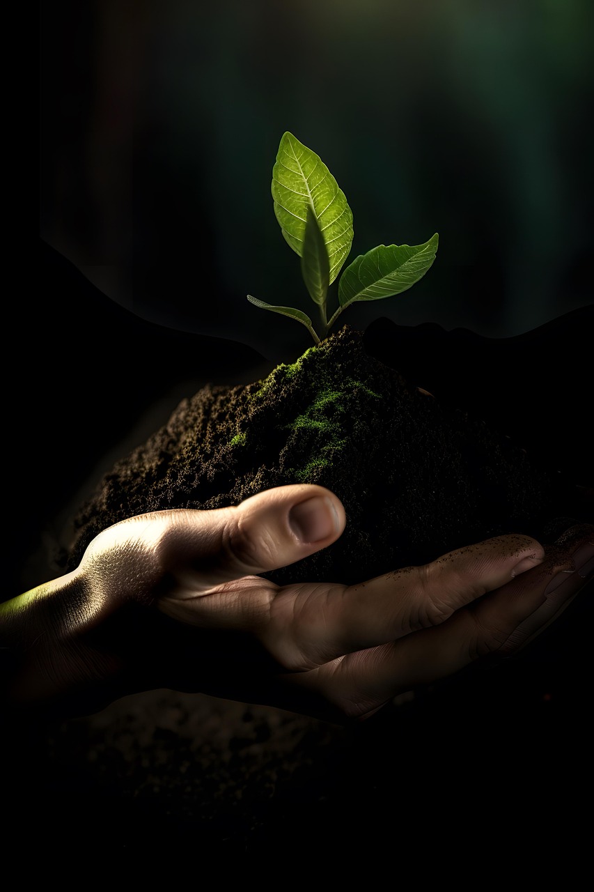 environment, ecology, nature, environmental protection, agricultural turnaround, floor, earth, humus, plant, biomass, compost